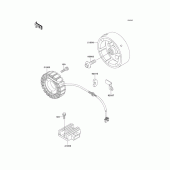 Схема вузла: Генератор для Kawasaki KLE250 Anhelo