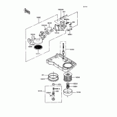 Схема вузла: Масляний насос для Kawasaki ZX400 Z400FII