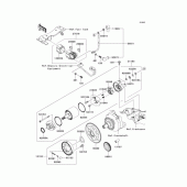 Схема вузла: Стартер електричний & Привід стартера для Kawasaki EX250 Ninja 250
