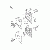 Схема вузла: Водяний насос для Kawasaki KLE400