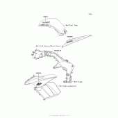 Схема вузла: Decals (Red)/(Green)(Cn)(Gbf) для Kawasaki ZX1000 Ninja 1000
