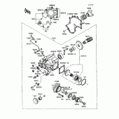 Схема вузла: Front bevel gear(1/2) для Kawasaki VN1500 Vulcan 88