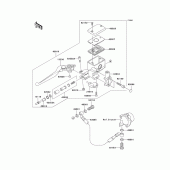 Схема вузла: Головний циліндр зчеплення для Kawasaki VN1600 Vulcan 1600 Classic