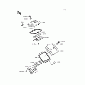 Схема узла: Клапанная крышка для Kawasaki VN400 Vulcan Classic
