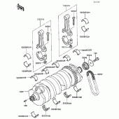Схема узла: Коленчатый вал для Kawasaki ZG1000 Concours