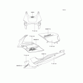 Схема вузла: Decals(titanium)(d7f) для Kawasaki EX500 Ninja 500R
