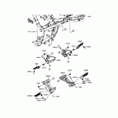 Схема узла: Подножки для Kawasaki ER300 Z300 ABS