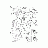 Схема вузла: Cowling(1/2)(kle500-a5) для Kawasaki KLE500