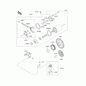 Схема вузла: Starter motor для Kawasaki EJ800 W800