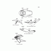 Схема вузла: Decals(Orange) для Kawasaki BR250 Z250SL ABS