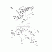 Схема узла: Задний рычаг (Маятник) для Kawasaki EX250 Ninja 250