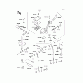 Схема узла: Передний тормозной цилиндр для Kawasaki ZG1200 Voyager XII