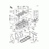 Схема вузла: Головка циліндра для Kawasaki ZX636 Ninja ZX-6R