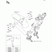 Схема узла: Переднее крыло для Kawasaki ZX1000 Z1000SX ABS