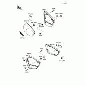 Схема вузла: Side cover для Kawasaki VN1500 Vulcan 88