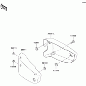 Схема вузла: Side covers для Kawasaki VN1500 VN1500 Classic