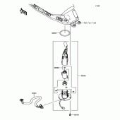 Схема узла: Топливный насос для Kawasaki ER650 Z650 ABS