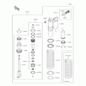 Схема вузла: Амортизатор для Kawasaki KX250/KX252 KX250F