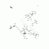 Схема вузла: Перемикач передач для Kawasaki VN900 Vulcan 900 Classic LT