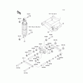 Схема вузла: Задня підвіска для Kawasaki ZR750 Z750S