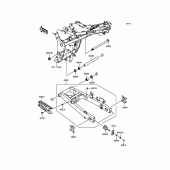 Схема вузла: Задній важіль (маятник) для Kawasaki ER300 Z300
