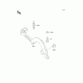 Схема узла: Лапка тормоза для Kawasaki KX500