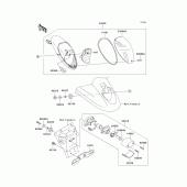 Схема вузла: Taillight(s) для Kawasaki VN1500 VN1500 Mean Streak