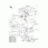 Схема вузла: Fuel tank(1/2) для Kawasaki VN900 VN900 Classic