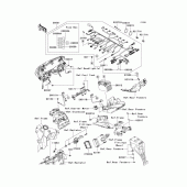 Схема узла: Электрооборудование для Kawasaki ZX600 Ninja ZX-6R