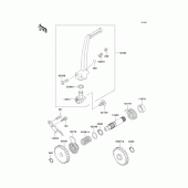 Схема вузла: Kickstarter mechanism для Kawasaki KX85 KX85