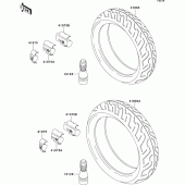 Схема вузла: Шини для Kawasaki ZX750 ZXR750R