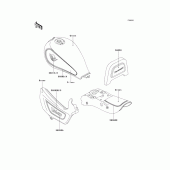 Схема вузла: Decals(en500-a4)(green/silver) для Kawasaki EN500 Vulcan 500