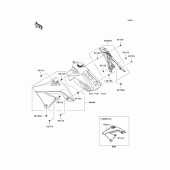 Схема узла: Engine shrouds для Kawasaki KX450 KX450F