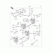 Схема узла: Карбюратор для Kawasaki ZX750 Ninja ZX-7R