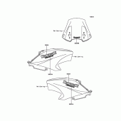 Схема вузла: Decals(White) для Kawasaki KLE650 Versys 650
