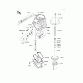 Схема узла: Комплектующие карбюратора для Kawasaki ZX636 Ninja ZX-6R