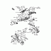 Схема узла: Заднее крыло для Kawasaki ZX1000 Ninja H2