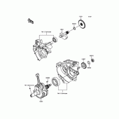 Схема вузла: Колінчастий вал для Kawasaki BX250 NINJA 250SL ABS