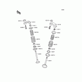 Схема узла: Рокер & Клапан для Kawasaki EL250 Eliminator 250SE