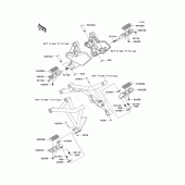 Схема вузла: Підніжки для Kawasaki KLZ1000 Versys 1000