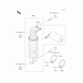 Схема вузла: Амортизатор задній для Kawasaki ZX750 Ninja ZX-7R