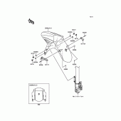 Схема вузла: Переднє крило для Kawasaki KLE650 Versys 650 ABS