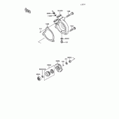 Схема узла: Водяной насос для Kawasaki KL250 KLR250