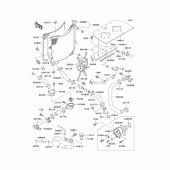 Схема узла: Радиатор (1/2) для Kawasaki ZX750 Ninja ZX-7R