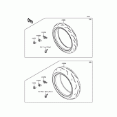 Схема вузла: Шини для Kawasaki ZX1000 Ninja ZX-10R
