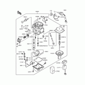 Схема узла: Карбюратор для Kawasaki BJ250 Estrella RS