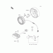 Схема вузла: Генератор для Kawasaki EL250 Eliminator 250
