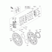 Схема вузла: Переднє гальмо для Kawasaki ZG1400 Concours 14 ABS