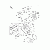 Схема вузла: Кришка двигуна (S; d1/d2) для Kawasaki KX100