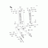 Схема вузла: Маятник/shock absorber для Kawasaki KZ1000 Police